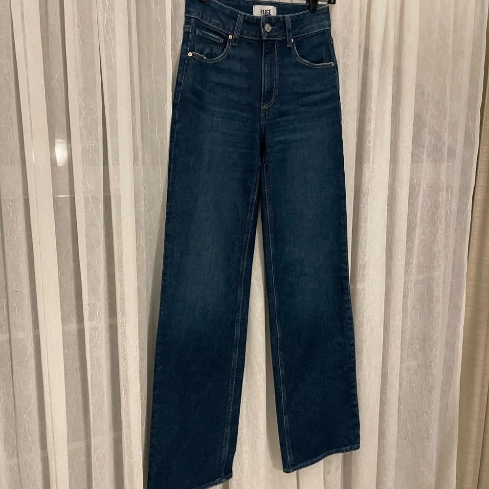 PAIGE Sasha high waist wide leg jeans size 24 - Picture 5 of 8